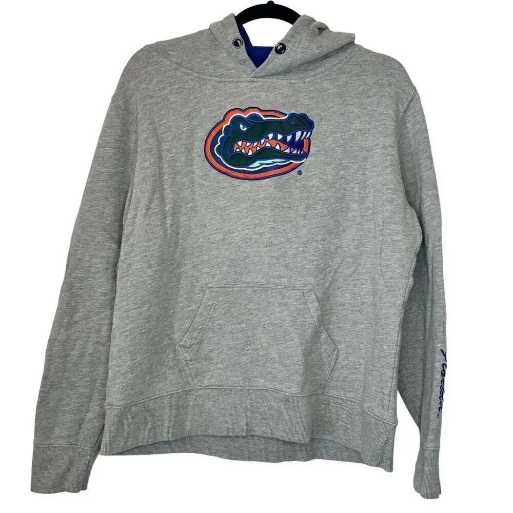 Stadium Athletics Heather Florida Gators Fleece Lined Pullover Hoodie Gray XL